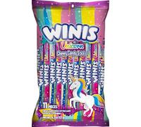 Chewy Candy Swirl | Winis Unicorno | Aroma zucchero filato | Sacchetto da 121,9 g - 11 pezzi