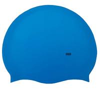 CHEX - Cappello da nuoto unisex in silicone elastico, unisex, da uomo, tinta unita, colore pastello scuro fluo, taglia unica, per adulti 8+ anni, facile da applicare (blu reale)
