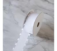 Chexin 40 mm x 18 m, nastro bianco con cuori, nastro in organza, nastro decorativo per auto, matrimoni, feste, Natale, decorazione per auto, fiocchi per capelli fai da te, bianco