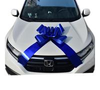 Chexin Fiocco Blu Gigante per Auto, 58,4 cm, Grande Fiocco Blu per Auto, Bicicletta, Natale, Grande Regalo di Matrimonio, Nuova casa, Festa, Festa, Fiocco Magnetico per Auto con Nastri da 185 cm