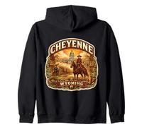 Cheyenne Wyoming Souvenir Città Stato Capitale Memorabilia Felpa con Cappuccio