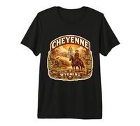 Cheyenne Wyoming Souvenir Città Stato Capitale Memorabilia Maglietta Premium