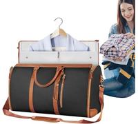 CHEYLIZI Garment Duffle Bag,Convertible Suit Travel Bag for Women,Travelher Foldable Clothing Bag,Garment Bag for Travel,Large Capacity Folding Carry on Garment Bag,Travel Bag
