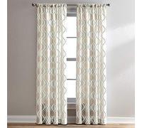 CHF Morocco Ogee - Tenda a Pannello Singolo con Tasche a Scomparsa, 213 cm, Colore: Nero