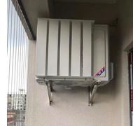 CHFANGHEJUFU Deflettore per Condizionatore d'Aria Esterno in Acciaio Inossidabile，Copertura Guida Deflettore Anti-soffiaggio Diretto Uscita Aria，Copertura Decorativa in Metallo per Condensatore AC