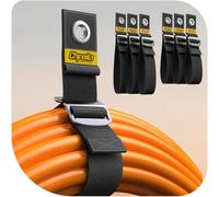 Chfeila Funzionamento con una sola mano [1s gravity-tighten] Supporto per cavo di prolunga, cinghie regolabili per camper, capannoni, officine, garage, organizzazione, strumenti, accessori, gadget