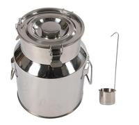 CHFUNE Caraffa per il latte in acciaio inox 201, 14 l, per vino, olio, succhi di frutta, cucchiaio profondo, a prova di perdite e coperchio, guarnizione in silicone, contenitore per il trasporto