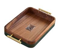 CHFYIJYHM Serving Trays Decorative Tray Rectangular Trays for Coffee Table Home Breakfast Tray Bread Cake Tray Coffee Cup Tray(38 * 23 * 5cm)