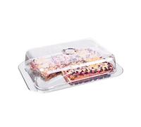 CHG SET 691AMAZ-10 Vassoio di metallo con campana, Argento, 42 x 31 x 8.5 cm