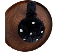 CHGAUOPN auricolari invernali, auricolari Cuffie invernali, paraorecchie da donna gonfi e alla moda, decorati con perle, for la stagione fredda, in tinta unita