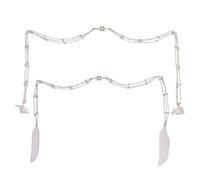 CHGCRAFT 2 Pz Catena del viso Gioielli in lega del viso Catena di metallo di platino Accessori del viso di ferro Catena del cavo del viso per le feste Decorazione del viso