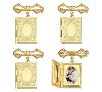 CHGCRAFT 2 Pz Nontiscordardimé Spilla da bavero Lega smalto spilla Set Cappotto camicia abito collare accessori per zaino abbigliamento distintivi, Blu