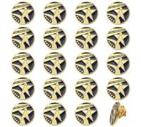 CHGCRAFT 20 Pz Impiegato del mese Lapel Pin Impiegato smalto Pin Lega Star Badge per il personale Zaino Vestiti