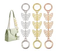 CHGCRAFT 3Pz 3 Colori Purse Strap Farfalla Extender Catena Cinghia di Estensione della Borsa per Crossbody Catene di Estensione della Borsa in Metallo per Borsa Fai da Te, Colore Misto, 5,3 Pollici