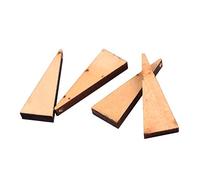 CHGCRAFT 50 pz Triangolo in Legno Charms Ornamenti Pendenti in Legno Bianco Naturale Incompiuto Ciondoli in Legno Vuoti per Orecchini Pendente Tinto Tag Gioielli Regalo Artigianato, Navajo Bianco