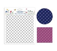 CHGCRAFT Lace Grid Texture Silicone Stamp Tulle Polymer Clay Molds DIY Geometric Pattern Clay Texture Tools for Clay Pottery Earring Jewelry Making Stamp Engraving Machines, Tartan, 5,5x5,5 pollici