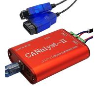 CHGUI Analizzatore da USB a Can CANalyst-II USBCAN-2 Isolamento Industriale a Doppio Canale(Supreme Version (with OBD Adapter))
