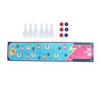 CHHELIHL Gioco da bowling da tavolo per bambini Giochi da bowling portatili educativi per adulti Set divertenti giochi per famiglie con 6 palline e birilli per interni ed esterni