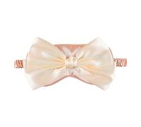 CHHELIHL Maschera per Occhi per Dormire per Donne, Blocco della Luce Simulato in Seta, Comodo Design con Fiocco, Copertura per Gli Occhi per Pisolino Ufficio Portatile Viaggio, (Rosa)
