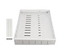 CHHELIHL Organizzatore del cabinet estrai, organizzatore di cassetti adesivi espandibile, per dispensa, per armadio, bianco, salvatore di spazio, in deposito del lavandino,