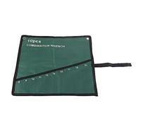 CHHELIHL per chiave a pinza, borsa portaoggetti in tela multi tascabile, organizzatore di supporto con loop elastici, resistente durevole per la meccanica, custodia per attrezzi (10 persone)