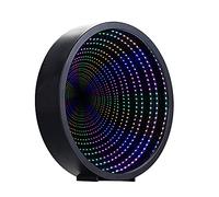 Chi-buy Infinity Mirror Tunnel Light LED Night Light 3D Mirror Wall Hanging Lights Desktop Lamp Wedding Festival Party Decoration Light Sign Illusion Night Light Tunnel Mirror Light