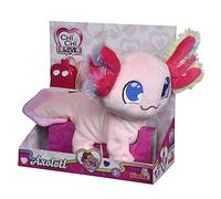 Chi Chi Chi Love Axolotl, controllata Via Cavo, con soffice Branchia Arcobaleno, Suono, corre e Si muove, 20 cm, dai 3 Anni in su
