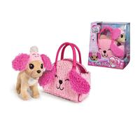 Chi Chi Love Fluffy Friend - Cane di peluche con berretto e borsa