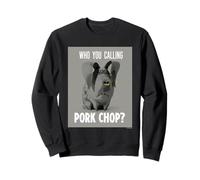 Chi Chiami Pork Chop Pets Humor Felpa
