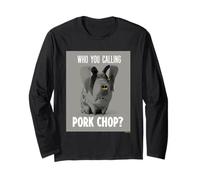Chi Chiami Pork Chop Pets Humor Maglia a Manica