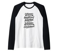 Chi Crede e sarà battezzato sarà Salvato Maglia con Maniche Raglan