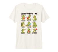 Chi Dio Dice Che Io Sono T-Rex Fede Cristiana Versetto Maglietta Premium