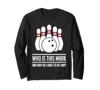 Chi è Mark e perché Devo colpirlo Divertente Bowling Maglia a Manica