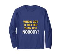 Chi è Meglio di Noi? Nessuno - Michigan Fan Merch Maglia a Manica