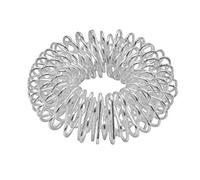 chi-enterprise - Massaggiatore per dita premium | anello antistress | anello per agopressione - argento, grande