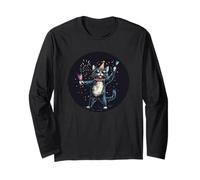 Chi fa festa più selvaggia di questo vestito da gatto Maglia a Manica