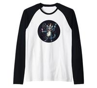 Chi fa festa più selvaggia di questo vestito da gatto Maglia con Maniche Raglan