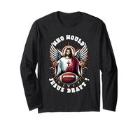 Chi farebbe Gesù Draft Divertente Fantasy Calcio Sport Cristiano Maglia a Manica
