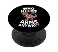 Chi ha bisogno di armi comunque divertente T Rex Grabber PopSockets PopGrip Adesivo
