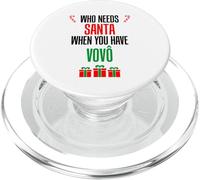 Chi ha bisogno di Babbo Natale quando hai il nonno portoghese Vovo PopSockets PopGrip per MagSafe