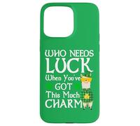 Chi ha bisogno di fortuna quando hai così tanto lama di San Patrizio Custodia per iPhone 15 Pro Max
