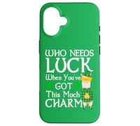Chi ha bisogno di fortuna quando hai così tanto lama di San Patrizio Custodia per iPhone 16