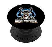 Chi ha bisogno di una palestra caccia al cervo cacciatore di umorismo PopSockets PopGrip Adesivo