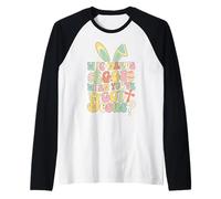 Chi ha bisogno di uova quando hai Gesù Pasqua uomini donne & bambini Maglia con Maniche Raglan