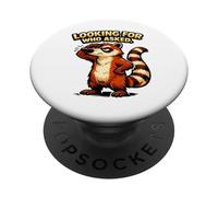 Chi ha chiesto carino infastidito Coati PopSockets PopGrip Adesivo
