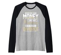 Chi ha Detto Che i Soldi Non Possono Comprare la Felicità Divorzio Divertente Donne Maglia con Maniche Raglan