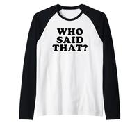 Chi HA Detto Che Maglia con Maniche Raglan