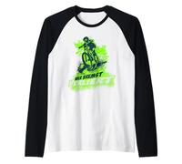 Chi ha frenato la Mountain Bike Bike MTB Biker Ciclismo Maglia con Maniche Raglan