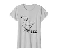 Chi ha sparato al Conte? è Stato stocazzo! Rebus - v1 Maglietta, Donna, Argento, 3XL