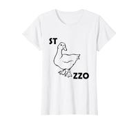 Chi ha sparato al Conte? è Stato stocazzo! Rebus - v1 Maglietta, Donna, Bianco, 3XL